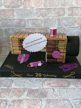 Pralinen Nähmaschine zum Geburtstag/Ruhestand